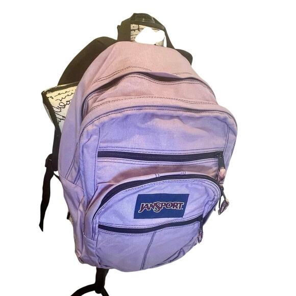 JANSPORT BACKPACK LAPTOP COMPUTER PASTEL LILAC POCKETS SCHOOL COLLEGE VERSATILE - Picture 11 of 16